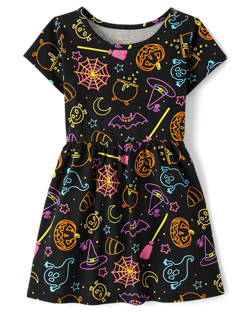 Girls Halloween Everyday Dress