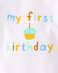 Baby First Birthday Graphic Bodysuit