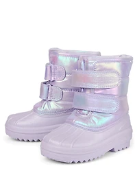 Toddler Girls Iridescent All Weather Boots