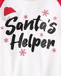 Baby And Toddler Matching Family Santa's Helper Snug Fit Cotton Microfleece Pajamas