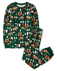 Adult Matching Family Animal Cotton Pajamas