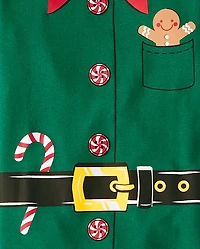 Kids Elf Snug Fit Cotton Pajamas