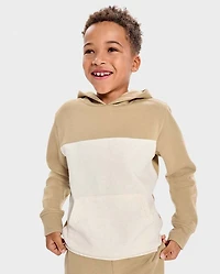 Boys Colorblock Premium Fleece Hoodie