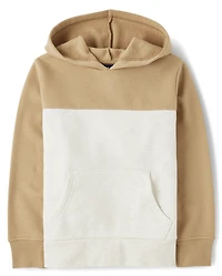 Boys Colorblock Premium Fleece Hoodie