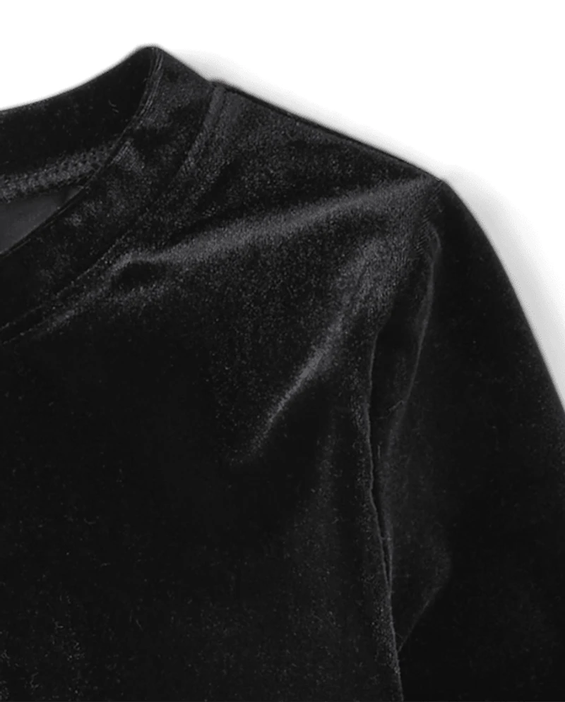 Girls Velour Shrug
