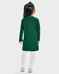 Baby And Toddler Girls Sequin Sweater Dress