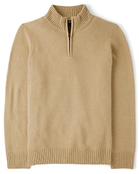 Mens Dad And Me Half Zip Sweater