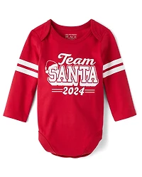 Baby Matching Family Team Santa 2024 Graphic Bodysuit