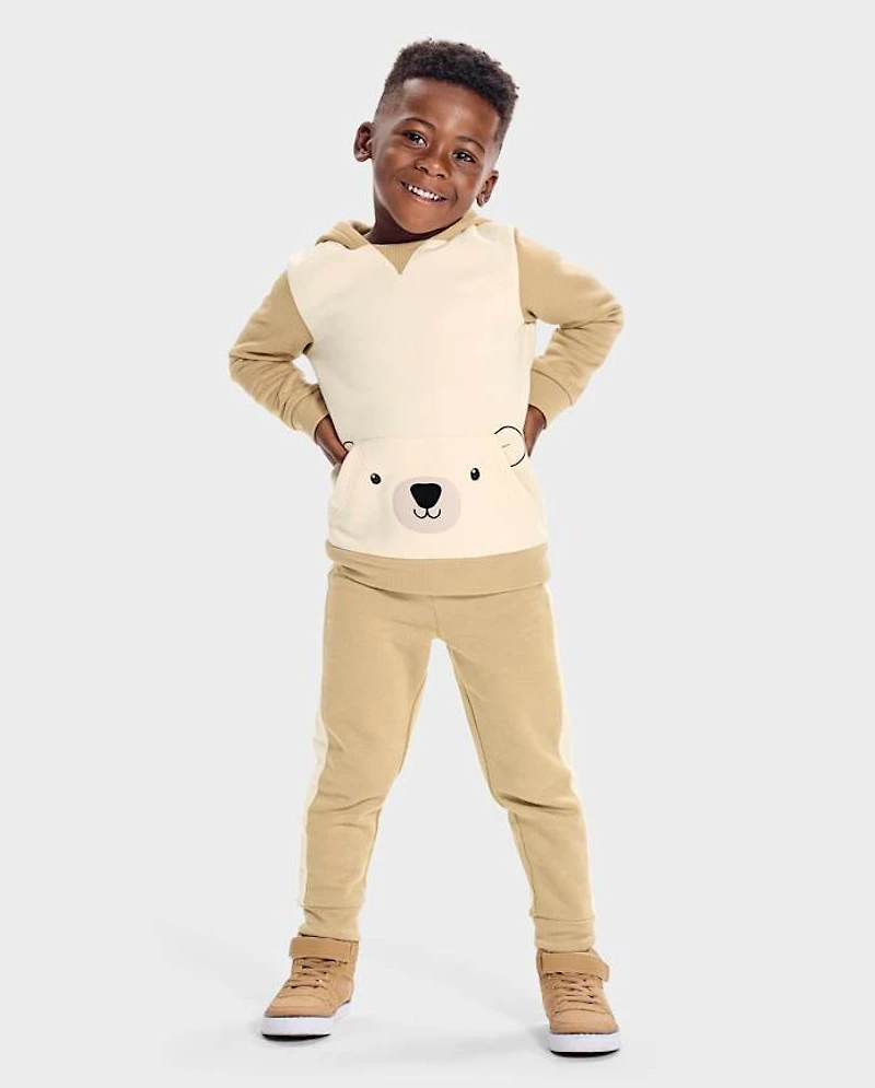 Baby And Toddler Boys Polar Bear Premium Fleece 2-Piece Outfit Set
