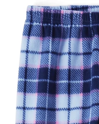 Girls Plaid Microfleece Pajama Pants