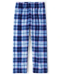 Girls Plaid Microfleece Pajama Pants