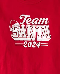 Adult Matching Family Team Santa 2024 Graphic Tee