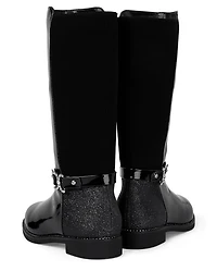 Girls Jeweled Buckle Tall Boots