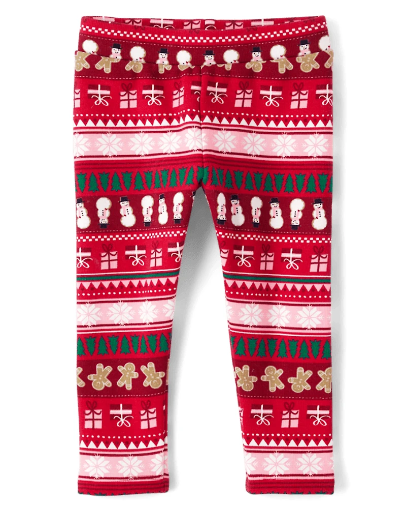 Leggings confortables imprimés pour bébés et petites filles