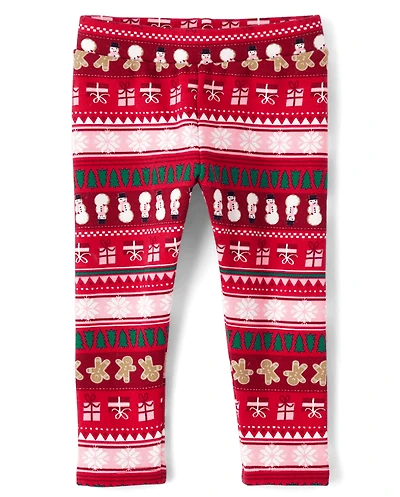 Leggings confortables imprimés pour bébés et petites filles
