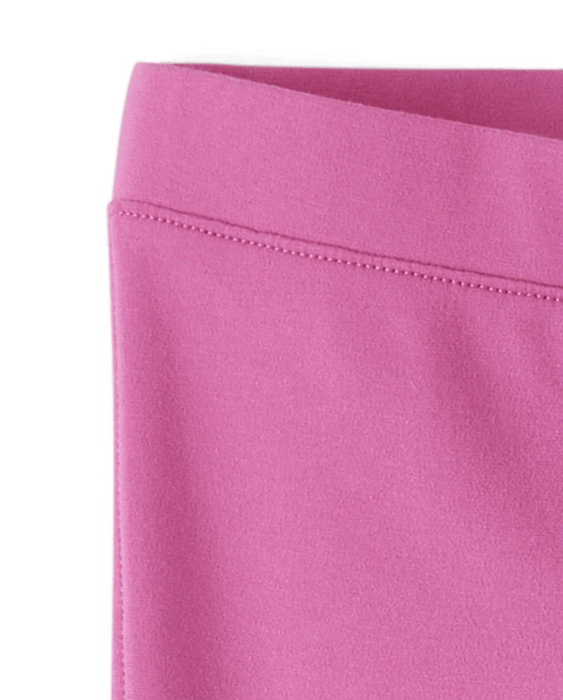 Girls Split Ponte Knit Flare Jeggings