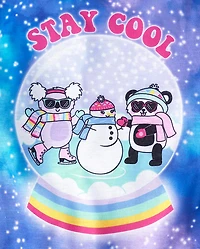 Pyjama boule à neige pour fille