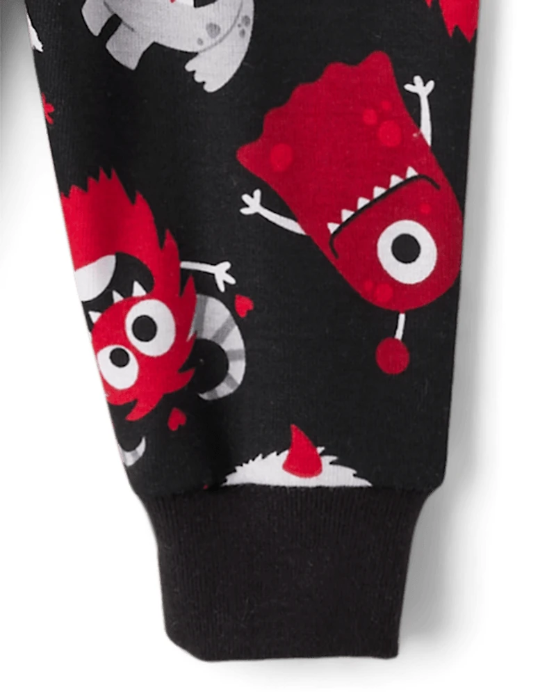 Baby And Toddler Boys Daddy's Monster Snug Fit Cotton Pajamas