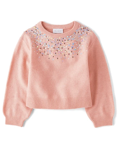 Girls Sequin Sweater