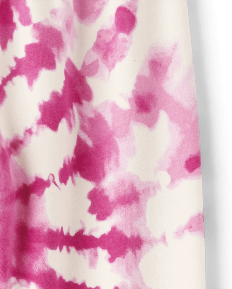 Pantalon de jogging en polaire tie-dye pour filles