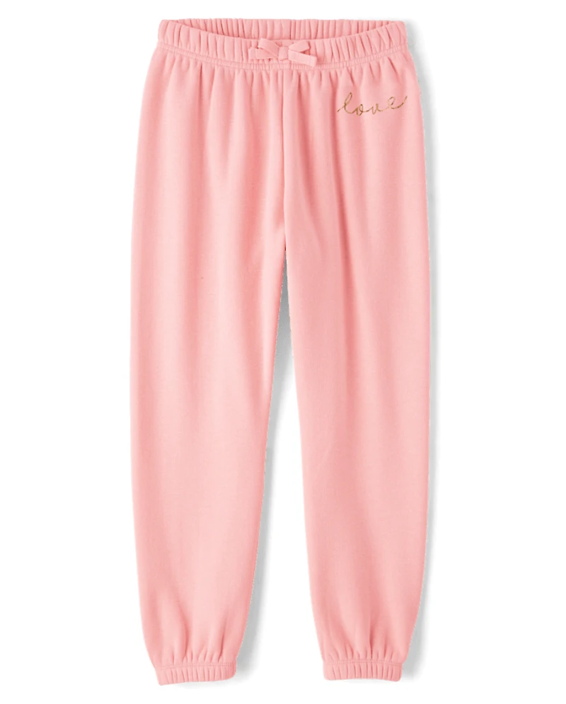 Girls Graphic Cozy Jogger Pants