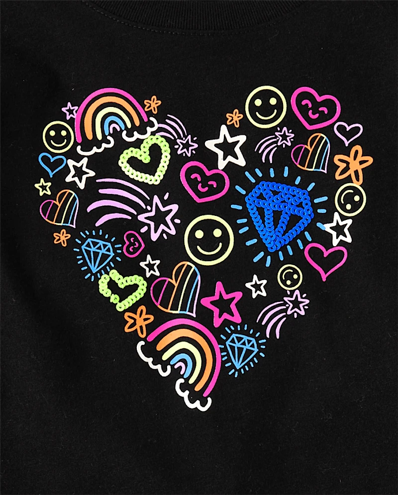 Haut graphique pour filles