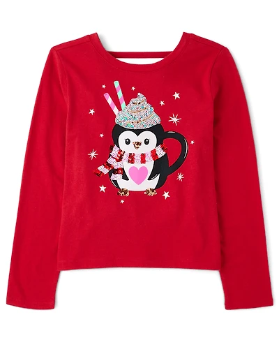 Fille Paillettes Penguin Mug Bar Back Top