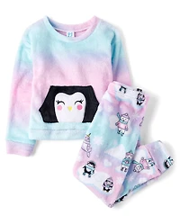 Girls Penguin Pajamas - Cozy Fleece