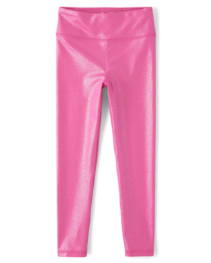 Girls High Shine Rise Leggings