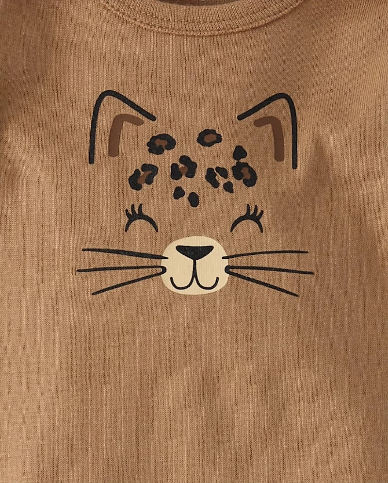 Baby Girls Leopard Bodysuit 5-Pack