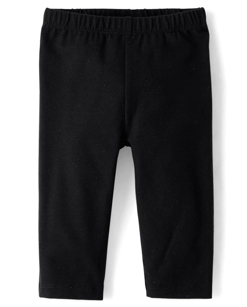 Baby Girls Leopard Ruffle Leggings 2-Pack