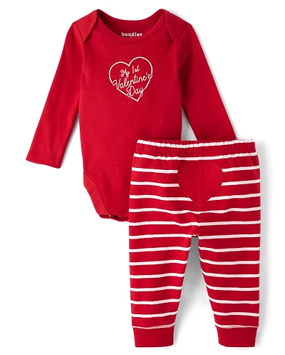 Baby First Valentine's Day 2-Piece Playwear Set