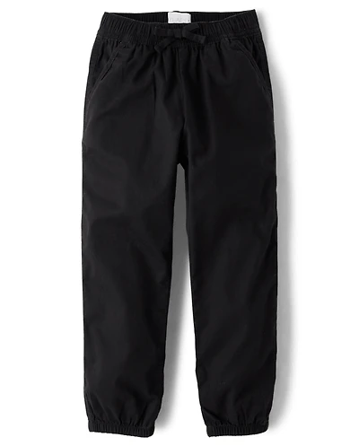 Girls Twill Jogger Pants