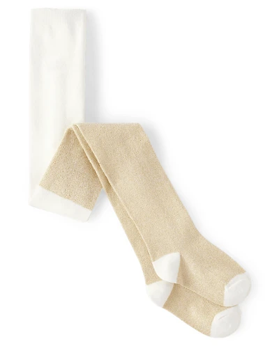 Girls Metallic Tights
