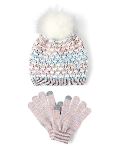 Girls Space Dye 2-Piece Cold Weather Set