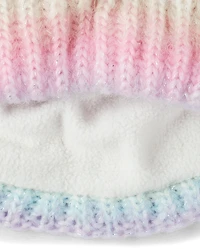 Toddler Girls Rainbow Ombre Cat 2-Piece Cold Weather Set