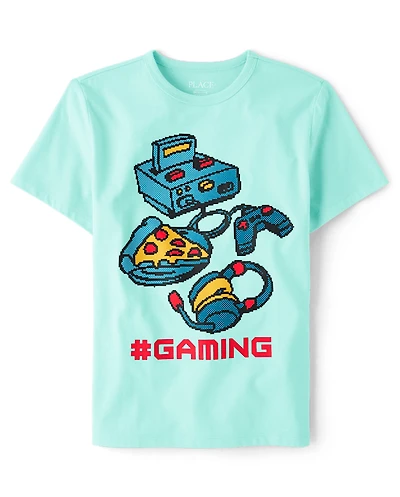 Boys Hashtag Gaming Graphic Tee