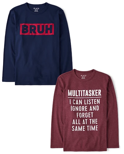 Boys Humor Graphic Tee 2-Pack