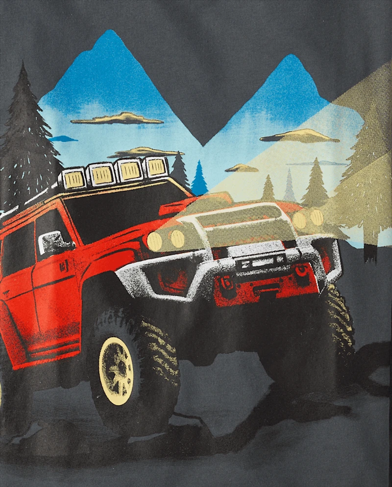 T-shirt imprimé Monster Truck pour garçon