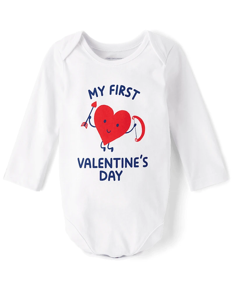 Baby First Valentine's Day Graphic Bodysuit