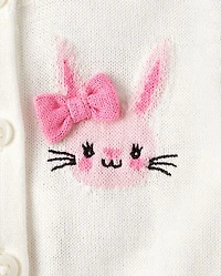 Toddler Girls Bunny Cardigan