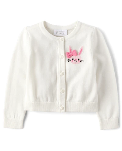 Toddler Girls Bunny Cardigan