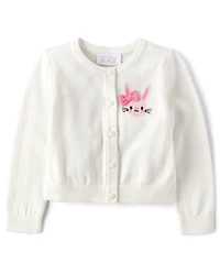 Toddler Girls Bunny Cardigan
