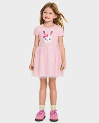 Toddler Girls Bunny Tutu Dress
