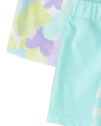 Toddler Girls Print Shorts 4-Pack