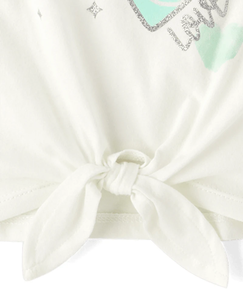 Toddler Girls Heart Tie Front Tank Top 4-Pack