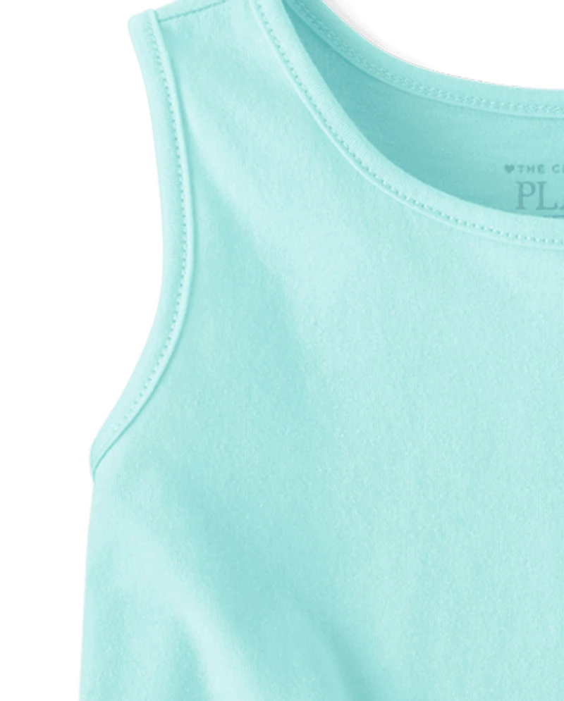 Toddler Girls Heart Tie Front Tank Top 4-Pack