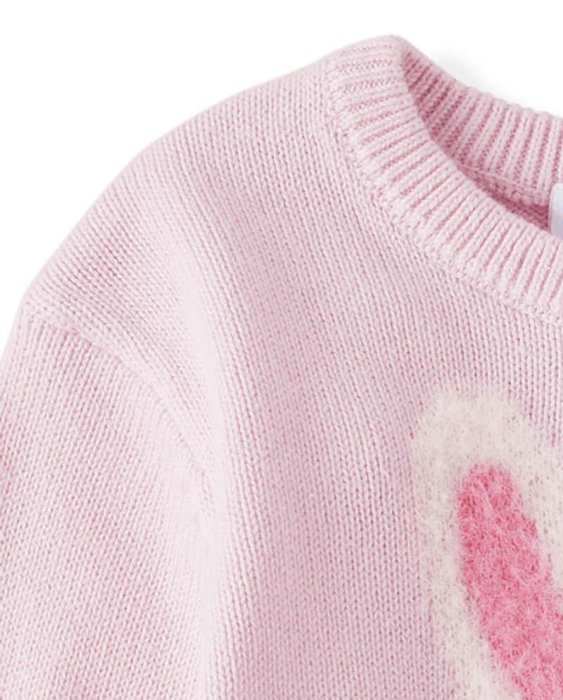 Toddler Girls Bunny Sweater