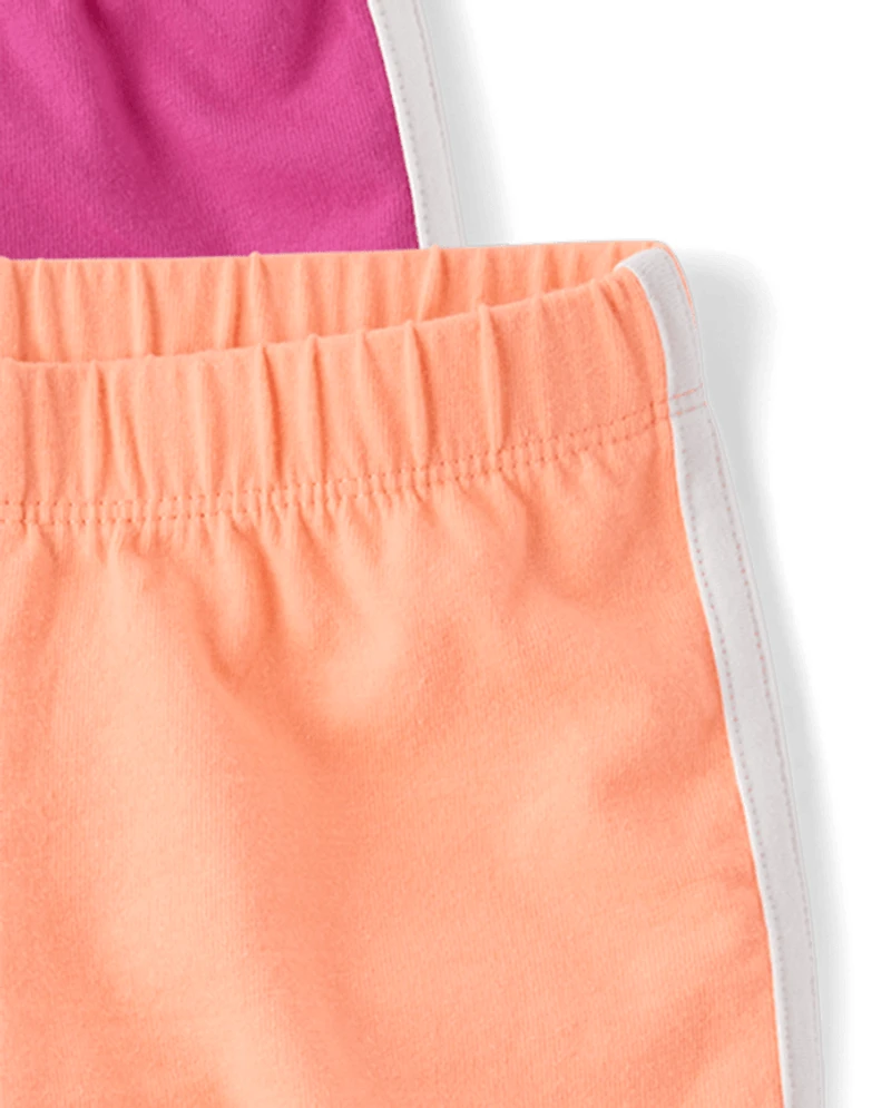 Toddler Girls Dolphin Shorts 5-Pack