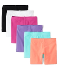 Toddler Girls Bike Shorts 6-Pack